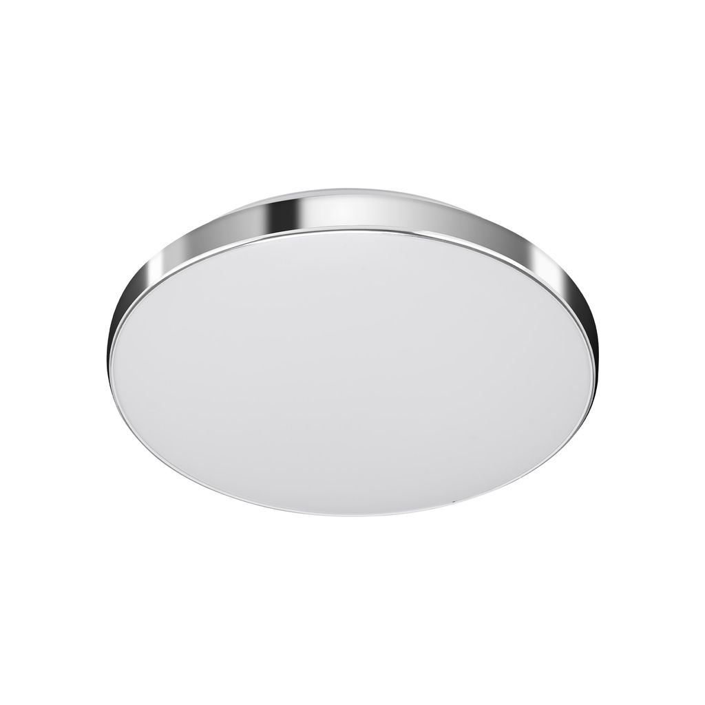 Lampe à plafond LED du capteur Telefunken, Ø 29 cm, 16 W, chrome blanc
